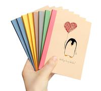 HOMEMARS Libreta, Cuaderno, Cuaderno de viaje, 8 Pack, Libreta Bolsillo, Libretas Pequeñas, Papel Kraft, Libreta A6, Cuaderno A6, Notepad Notebook Travel Journal, 10.5 x 14.5 cm, 40 Sheets