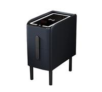 HOMEmart - Mesita de noche con cajones, estación de carga inalámbrica y luces LED, mesita de noche pequeña para dormitorio, diseño moderno, funcionalidad