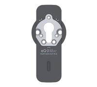 Homematic IP Adaptador de roseta redonda para puerta - Pro, antracita | Accionamiento de cerradura de puerta fácil de montar en rosetas redondas