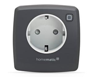 Homematic IP Enchufe de medición de conmutación, Antracita | Smart Home 161599A0 - Toma de corriente digital con control por aplicación, Alexa/Google Home, ahorro de energía