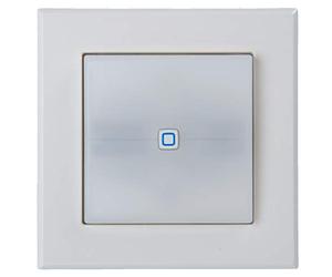 Homematic IP Smart Home 152020A0 - Actuador de conmutación para interruptor de marca, con luz de señal, dos botones iluminados, controla dispositivos y luces a través de la aplicación, Alexa y Google