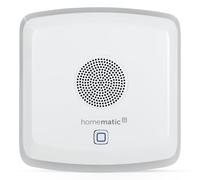 Homematic IP Smart Home 152348A0 Combi Señalización acústica + óptica Gong para Timbre de Puerta sin Cable, Funciona con Pilas, Ajuste por aplicación, Alexa y Google Assistant,
