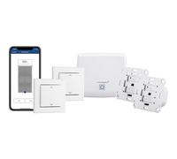 Homematic IP Smart Home 158143A0 - Set de sombreado digital para 2 persianas o toldos mediante aplicación, Alexa y Google Assistant, persianas eléctricas inteligentes