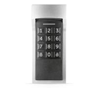 Homematic IP Smart Home Keypad 156424A0 - Bloqueo de código para puerta de entrada con función de aplicación, apertura y cierre con código numérico, extensión para accionamiento de cerradura de puerta