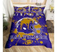 Homemissing BALTIMORE - Juego de funda de edredón tamaño Super King para niños y niñas, 3 piezas, decoración de habitación