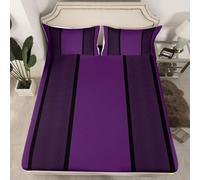 Homemissing Juego de sábanas bajeras tamaño King para niños y niñas, diseño geométrico a rayas, bolsillo profundo de 40.6 cm, microfibra suave, transpirable, arte moderno, ropa de cama con 2 fundas de