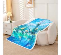 Homemissing Manta de forro polar con temática de dinosaurio de dibujos animados, manta Sherpa de animales salvajes para niños, mujeres y hombres, impresión de dinosaurio 3D, tamaño Queen, 90 x 90