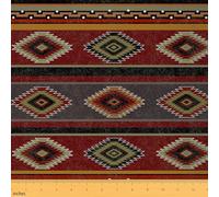 Homemissing Tela geométrica del suroeste de The Yard Southwest Native American Design Tela de tapicería para sillas de 1 yarda (92 x 150 cm) para proyectos de bricolaje en el hogar, decoración