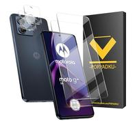 HOMEMO Protector de Pantalla para Motorola Moto G84 5G, Película de Vidrio Templado 2 Piezas+ Protector de Lente de Cámara 2 Piezas, HD Clara, Sin Burbujas, 9H Dureza, Antihuellas, Anti-Scratch