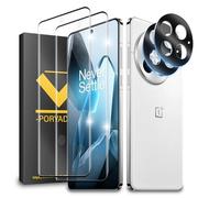 HOMEMO Protector de Pantalla para OnePlus 13 5G, Película de Vidrio Templado 2 Piezas+ Protector de Lente de Cámara 2 Piezas, Antihuellas, 9H Dureza, HD Clara, Sin Burbujas, Anti-Scratch