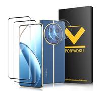 HOMEMO Protector de Pantalla para Realme 12 Pro+ 5G / 12 Pro Plus 5G, Película de Vidrio Templado 2 Piezas+ Protector de Lente de Cámara 2 Piezas, 9H Dureza, Antihuellas, HD Clara, Sin Burbujas