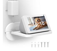 HomeMount Soporte de Pared para Google Nest Hub (1ª y 2ª generación) / Echo Show 5 (1ª y 2ª y 3ª generación), Estante Inteligente para Ahorro de Espacio, fácil instalación, diseño Elegante