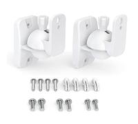 HomeMount Soportes de Pared para Altavoz, Kit de Soportes de Pared para Altavoces envolventes y estanterías, soporta hasta 8 Libras (1 Pack-Blanco)
