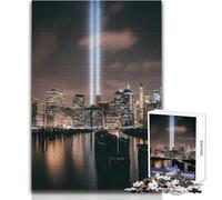 Homenaje a la Luz, Rompecabezas de la Ciudad de Nueva York para Adultos, 1000 Piezas, Aprendizaje Interactivo, Actividad Divertida, Regalo Conmovedor e Inolvidable, Tamaño 50x75cm