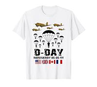 Homenaje a los veteranos de paracaidistas de Normandía del 82 aniversario del Día D Camiseta