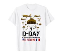Homenaje a los veteranos de paracaidistas de Normandía del 82 aniversario del Día D Camiseta