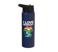 Homenaje al arte del paisaje de Alemania I Love Stainless Steel Insulated Water Bottle