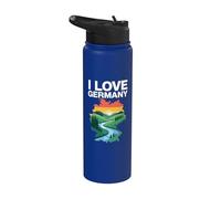 Homenaje al arte del paisaje de Alemania I Love Stainless Steel Insulated Water Bottle