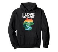 Homenaje al Arte del Paisaje de Alemania I Love Sudadera con Capucha