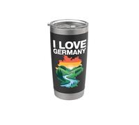 Homenaje al arte del paisaje de Alemania I Love Vaso térmico de acero inoxidable de doble pared