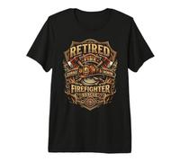 Homenaje al Legado de Rescate del Bombero Jubilado Camiseta Premium