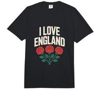 Homenaje al Patrimonio Floral I Love England Rose Comfort Colors Adult Heavyweight T-Shirt