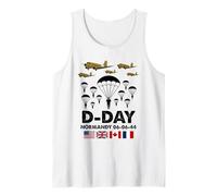 Homenaje conmemorativo a los veteranos de paracaidistas del 81 aniversario del Día D Camiseta sin Mangas