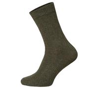 HomeOfSocks 2 pares de calcetines de cachemira de merino para hombre y mujer, calcetines de lana de lujo de lana especialmente densa de oveja merino, costura en los dedos con brazos a presión., verde