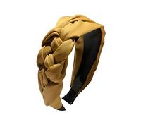 Homeofying - Diadema ancha con nudo trenzado para mujer; tocado, accesorios para el cabello. Color liso