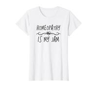 Homeópata Hierbas Homeopáticas Naturópata Holístico Homeopatía Camiseta gráfica económica, Mujer, Blanco, S