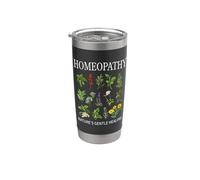 Homeopathy Nature Healing Remedies Homeopath Practitioner Vaso térmico de acero inoxidable de doble pared