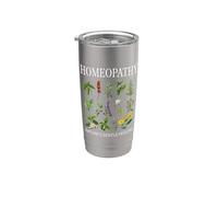 Homeopathy Nature Healing Remedies Homeopath Practitioner Vaso térmico de acero inoxidable de doble pared