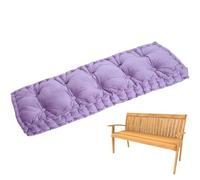 HOMEP - Banco de terciopelo suave morado con asa, 10 cm de grosor, almohadilla de asiento para exteriores, 50 x 50 cm, para interiores y exteriores, tapete de asiento de ventana, para el hogar y el
