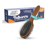 HomePetWorld 2 en 1 Cepillo para perros de pelo largo, cepillo doble para perros y gatos, elegante cepillo para nudos y pelaje inferior, pin para el cuidado del pelo medio y largo