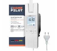 HOMEPILOT - Enrollador cinta RolloTron Premium mini | Motor eléctrico con pantalla para control cómodo persianas. Accesorio Smart Home - ¡adaptable instalación posterior! Capacidad carga: 45 kg