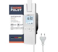 HOMEPILOT - RolloTron Premium Enrollador cinta eléctrico | Control conveniente persianas. Accesorio persianas Smart Home - ¡también apto instalaciones posteriores! Capacidad carga: 45 kg