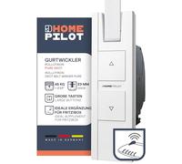 HOMEPILOT - RolloTron Pure DECT | Motor eléctrico para persianas enrollables. Accesorio Smart Home - ¡también apto para instalaciones posteriores! Capacidad de carga: 45 kg