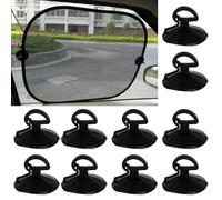 Homeponnew 10 parasoles transparentes de cola de milano con ventosa, 10 piezas de succión de plástico en la absorción, por favor, no lo coloques, límpialo primero