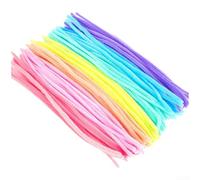 Homeponnew 100 piezas de limpiadores de tuberías peludos para manualidades y manualidades, varillas esponjosas adecuadas para proyectos florales y creativos hechos a mano de niños, material suave y