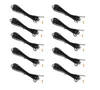 Homeponnew 10K Ohm 1% 3435 para sonda de sensor de temperatura de termistor NTC con alambre de PVC, tipo cilindro para HVAC, refrigeración, calentadores de agua e incubadoras, 1 m