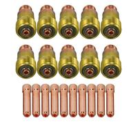 Homeponnew 20 piezas TIG para lente de gas Stubby 17GL332 10N24S 3/32 y kit de boquilla TIG compatible con DB SR WP-17 WP-18 WP-26