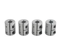 Homeponnew Acoplamiento flexible de aleación de aluminio de 8 x 8 mm, 25 mm de longitud, 20 mm de diámetro para motor paso a paso, máquina CNC e impresora 3D, proyectos de bricolaje