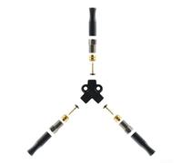 Homeponnew Adaptador divisor de línea de freno de aluminio CNC 1 a 2 para sistemas hidráulicos de bicicleta y motocicleta, funciona con SRAM para Magura para aceite mineral y líquidos de frenos DOT (A