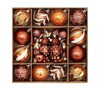 Homeponnew Adorno 46 bellamente elaborado, dorado, diámetro de 6 cm, paquete pintado a mano, ideal para vacaciones. Características: diseño pintado a mano. Cuenta con intrincadas obras de arte en cada