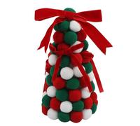 Homeponnew Adorno blanco. Material: poliéster. Tamaño: 2514 cm. Colorido. Ideal para Navidad. Cuenta con un diseño festivo. Este adorno de Navidad cuenta con un vibrante esquema de color rojo