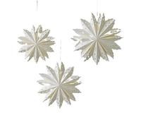 Homeponnew Adorno de 15 puntos y blanco y 35 cm, creando un aspecto festivo ideal para decorar el hogar y tus decoraciones navideñas de acuerdo a tu gusto y estilo personal