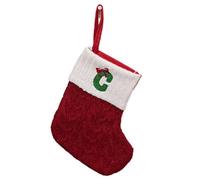 Homeponnew Adorno de 2 cm, material de poliéster blanco de 19152 cm, color rojo, tela blanca festiva para Navidad y vacaciones, estos calcetines son firmes y adornan 2 cm