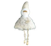 Homeponnew Adorno de 3 x 22 cm, blanco x 22 cm, estos adornos festivos son ideales para Navidad, vacaciones, cualquier decoración de Navidad. Adornos de color 3 unidades