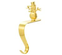 Homeponnew Adorno de 4 unidades, color plateado, fácil de usar, con temática navideña, ideal para Navidad. Características: ganchos únicos para calcetines de Navidad, nuestra parte superior de