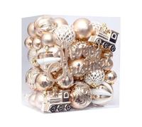 Homeponnew Adorno de 65 colores surtidos para colgar, ideal para fiestas y Navidad. La bola de seguridad está hecha, que es y se ve genial